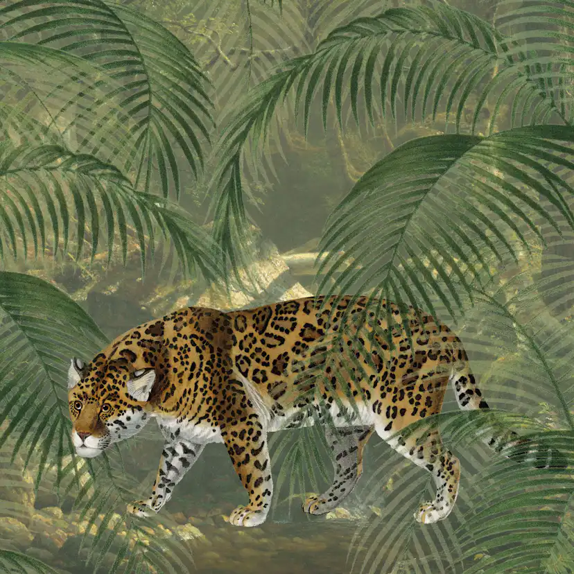 Fototapet Art for the Home Leopard