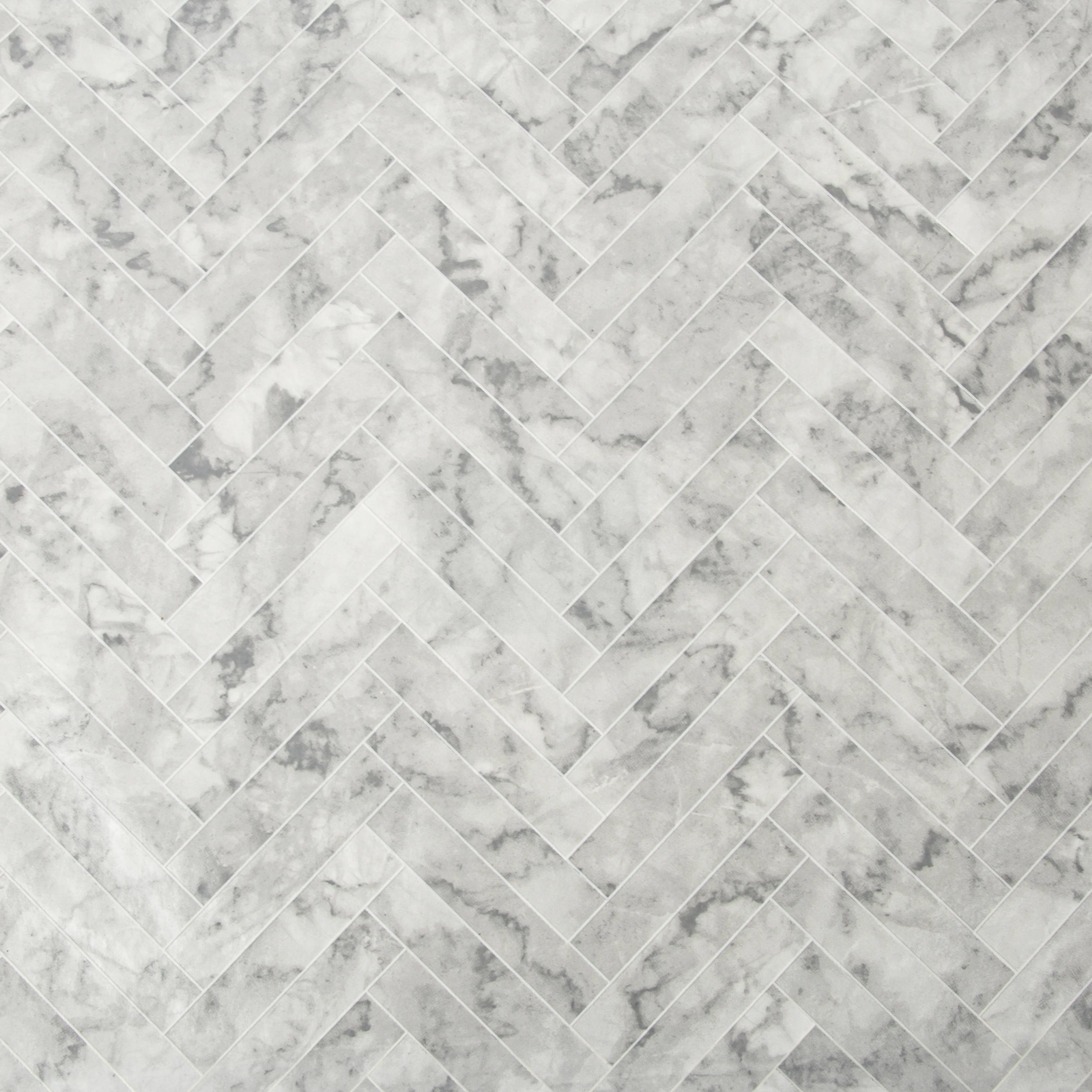 Tapet Contour Marble Chevron Tile Vit