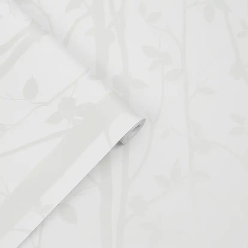 Tapet Laura Ashley Cottonwood Pearlescent Vit