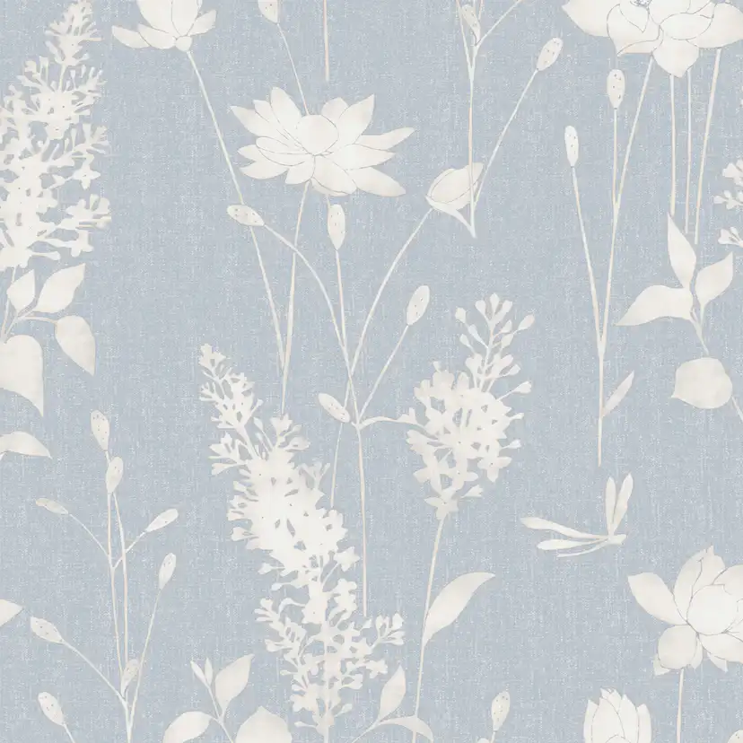 Tapet Laura Ashley Dragonfly Garden Chalk Blue
