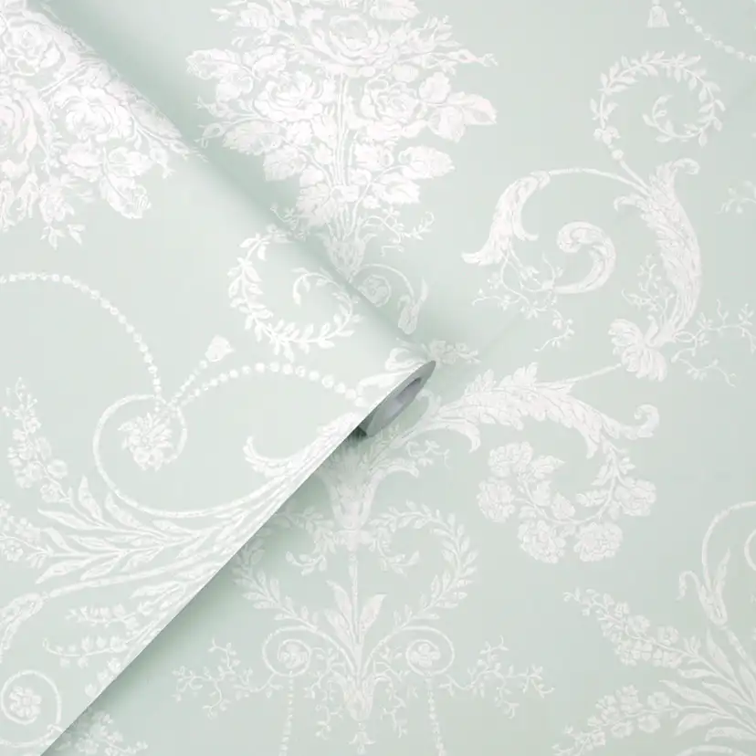 Tapet Laura Ashley Josette Enteneier Blå