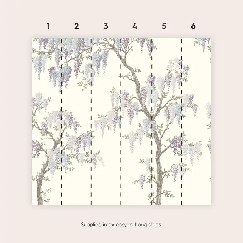 Fototapet Laura Ashley Wisteria Garden 300x280cm