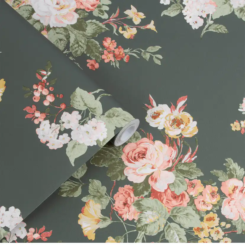 Tapet Laura Ashley Rosemore Fern