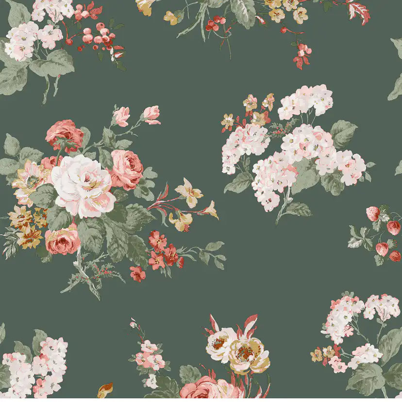 Tapet Laura Ashley Rosemore Fern