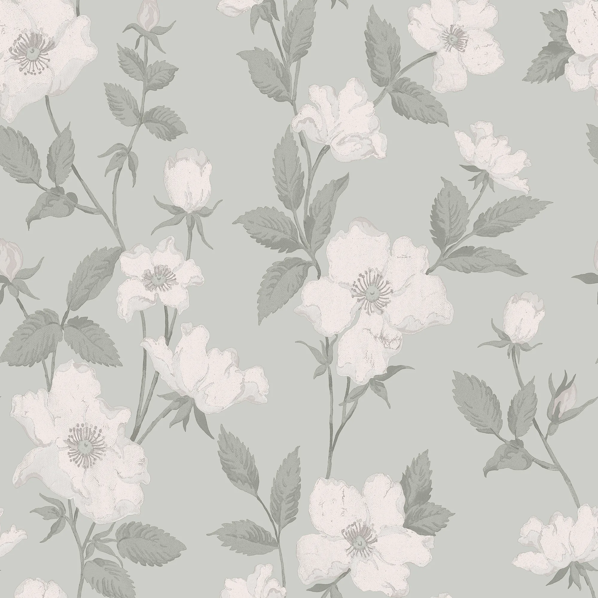 Tapet Laura Ashley Fleurir Smoke Green