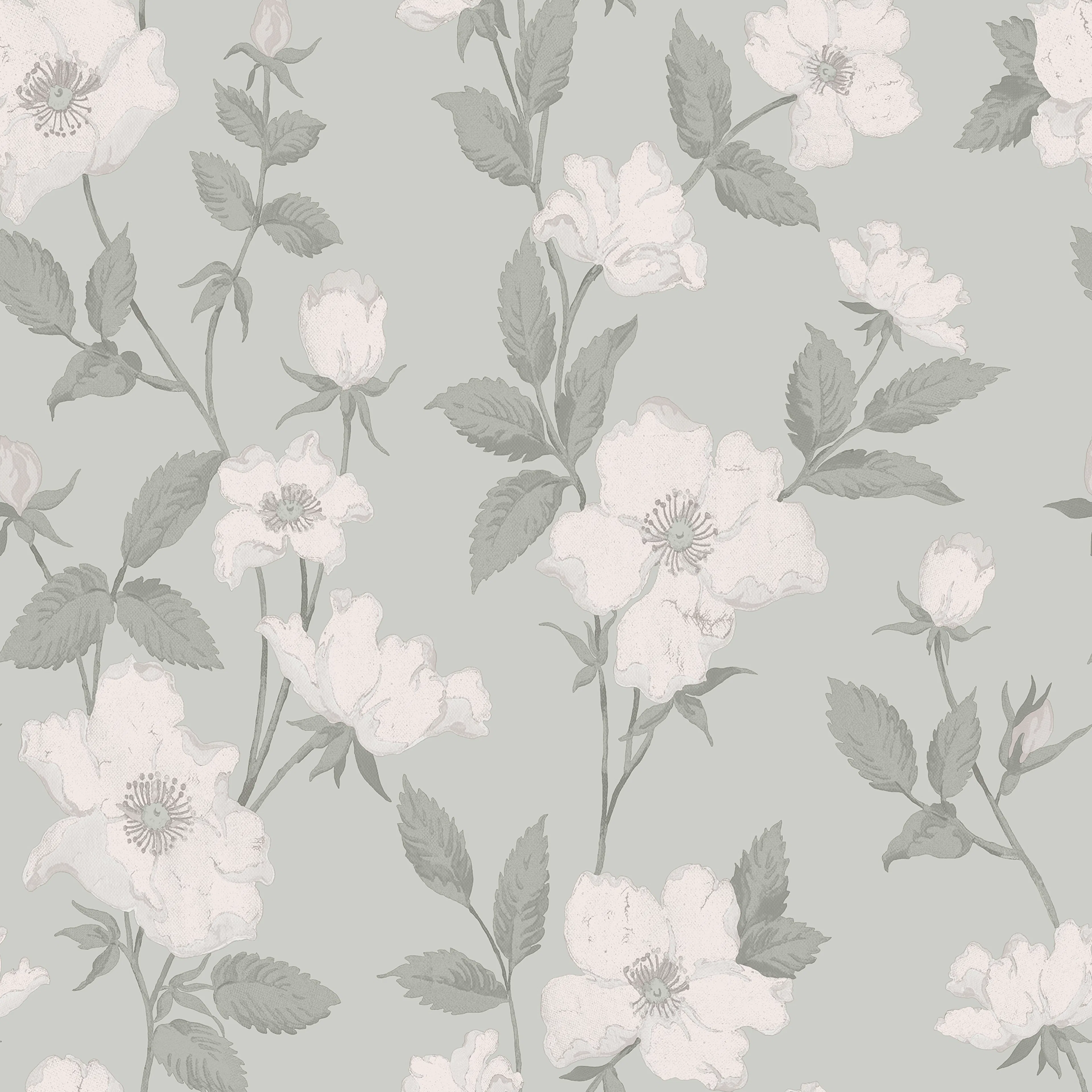 Tapet Laura Ashley Fleurir Smoke Green