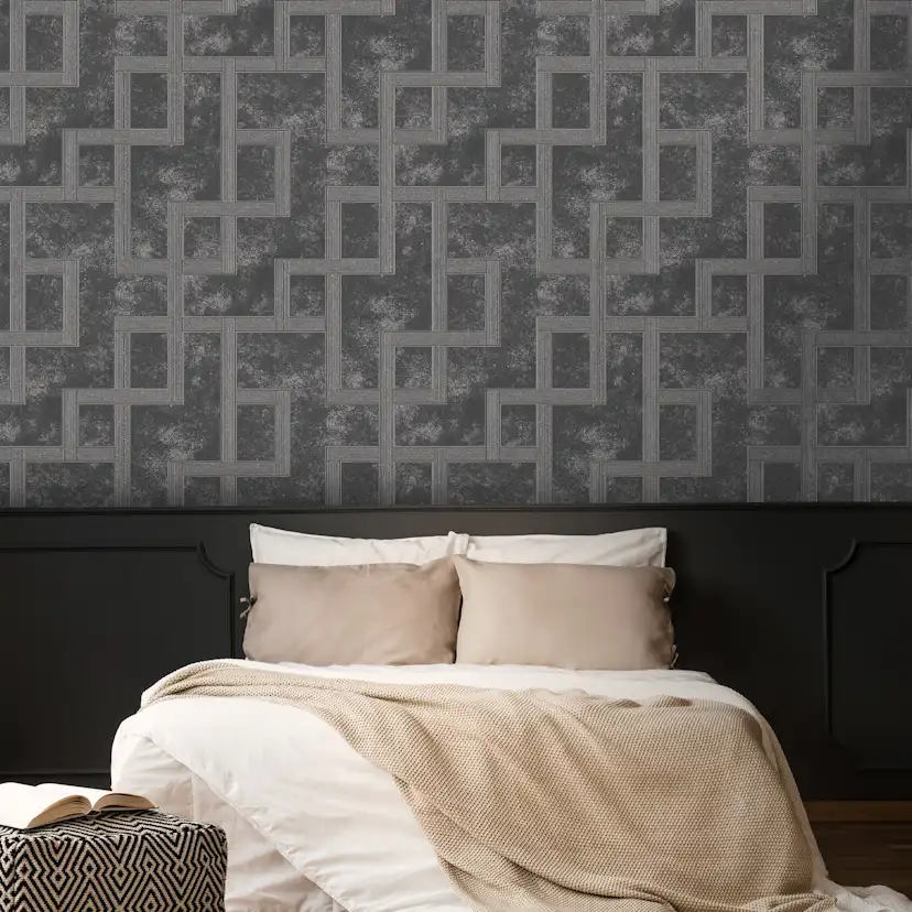 Tapet Boutique Gilded Greek Key Onyx