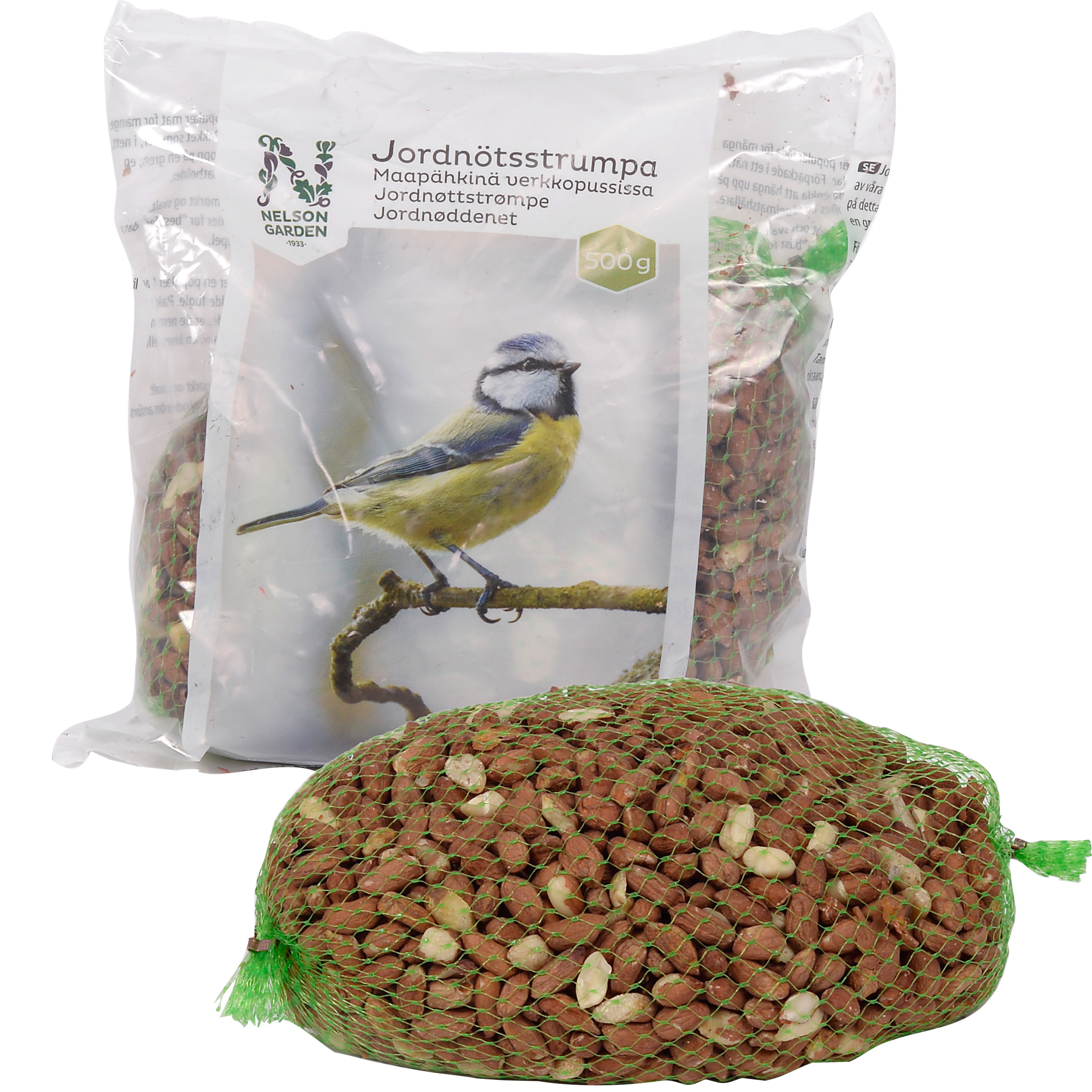 Fågelmat Nelson Garden Jordnötsstrumpa 500 g
