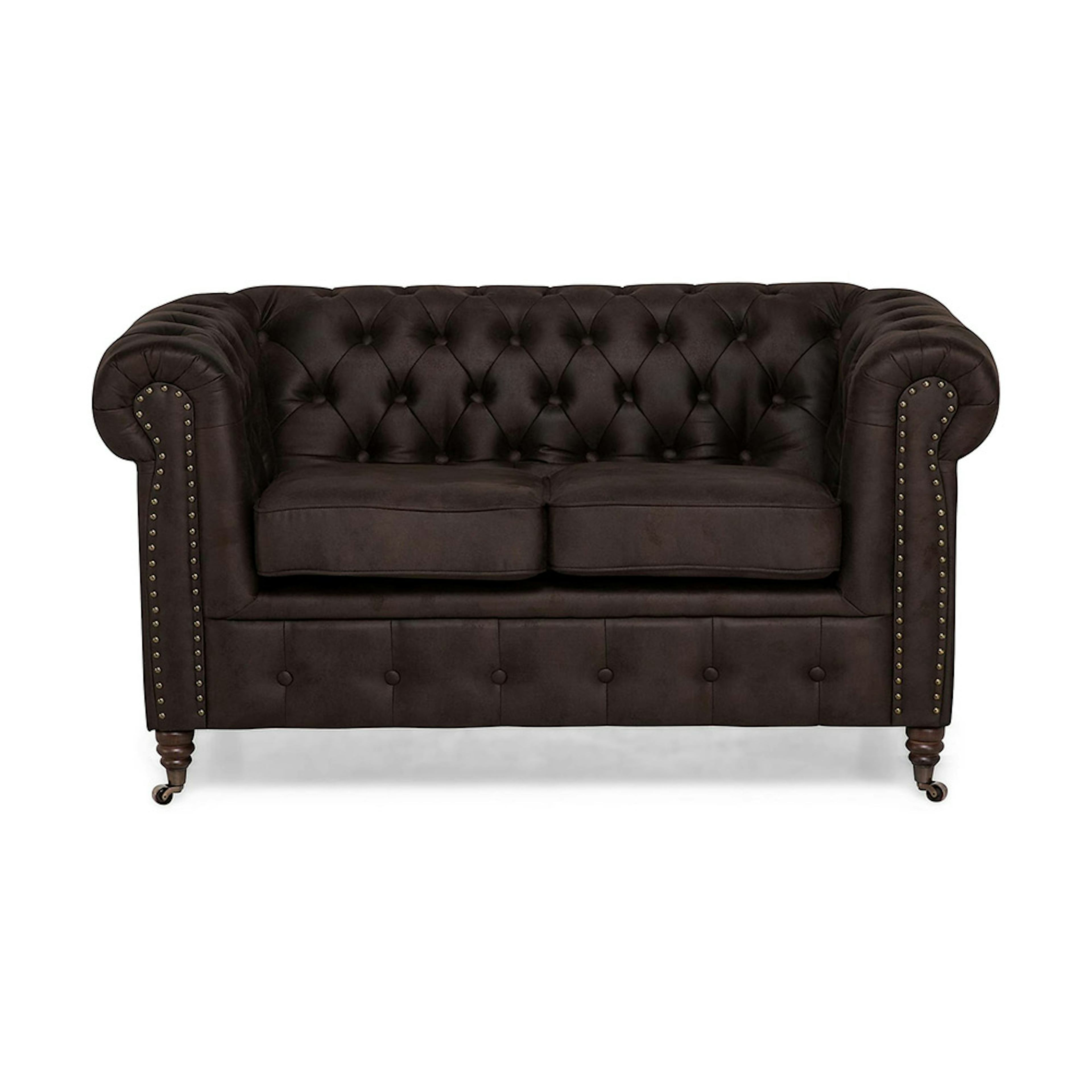 2-sitssoffa Manor House Chesterfield Deluxe Konstläder