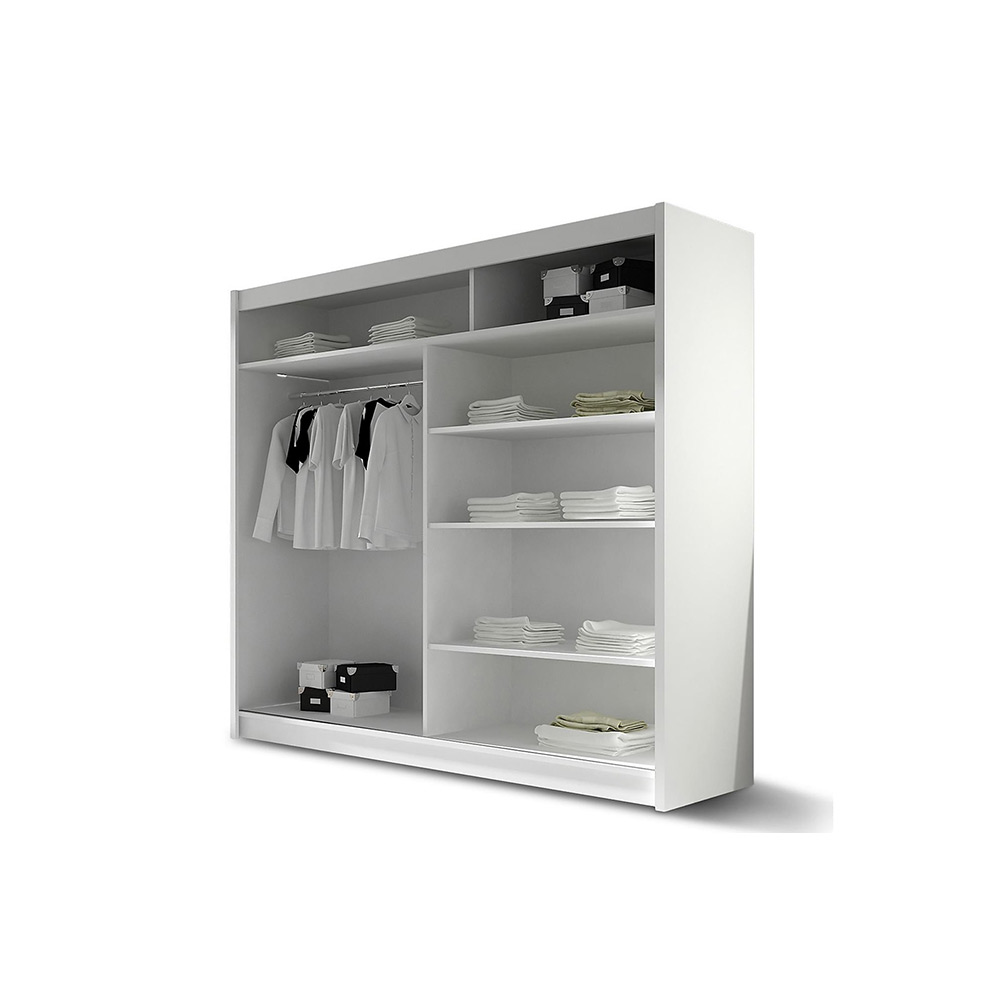 Garderob Scandinavian Choice Prag Skjutdörrar Smal Spegel