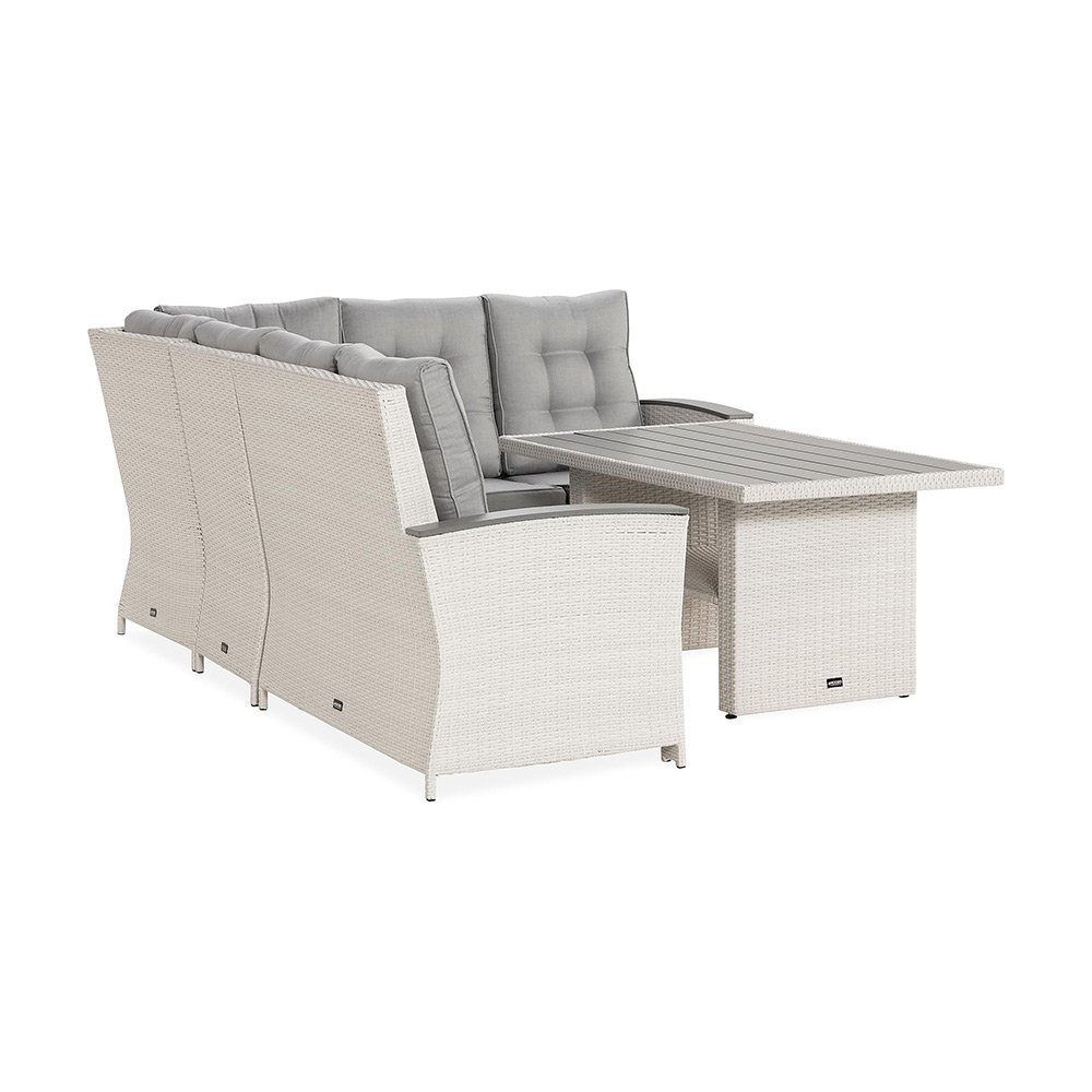 James Lyx Loungegrupp Utomhus Vändbar - 5-sits Loungeset i Konstrotting för Trädgård och Uteplats