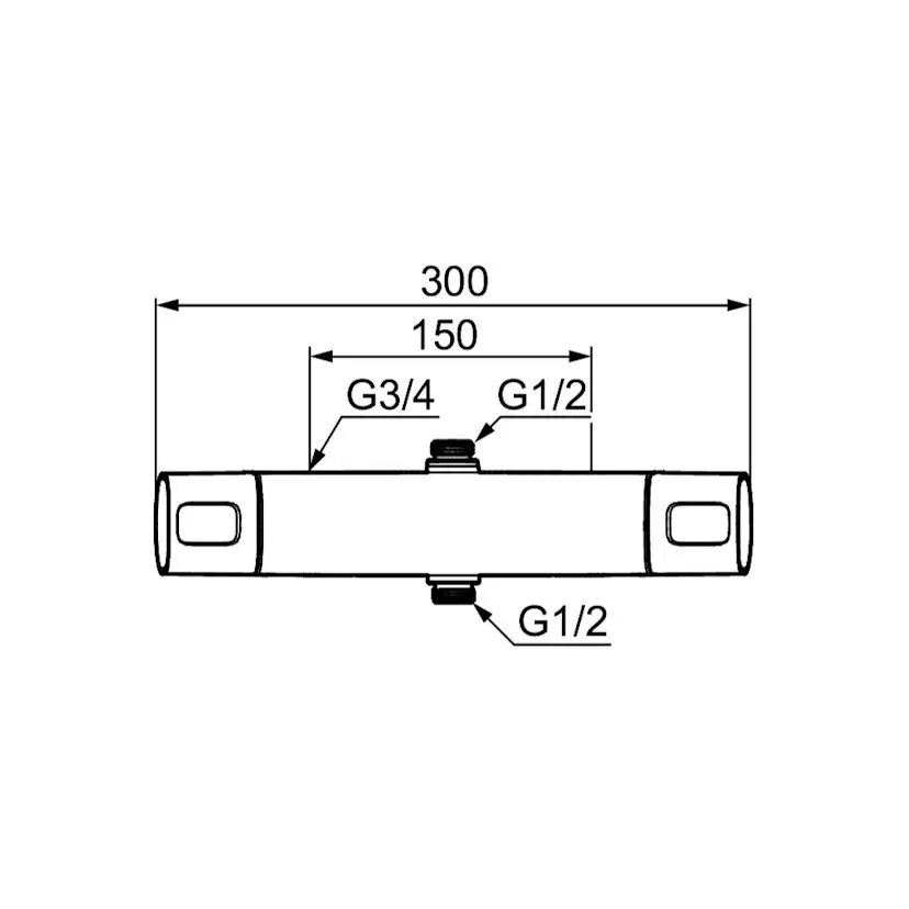 Duschblandare FM Mattsson Siljan Reversibel