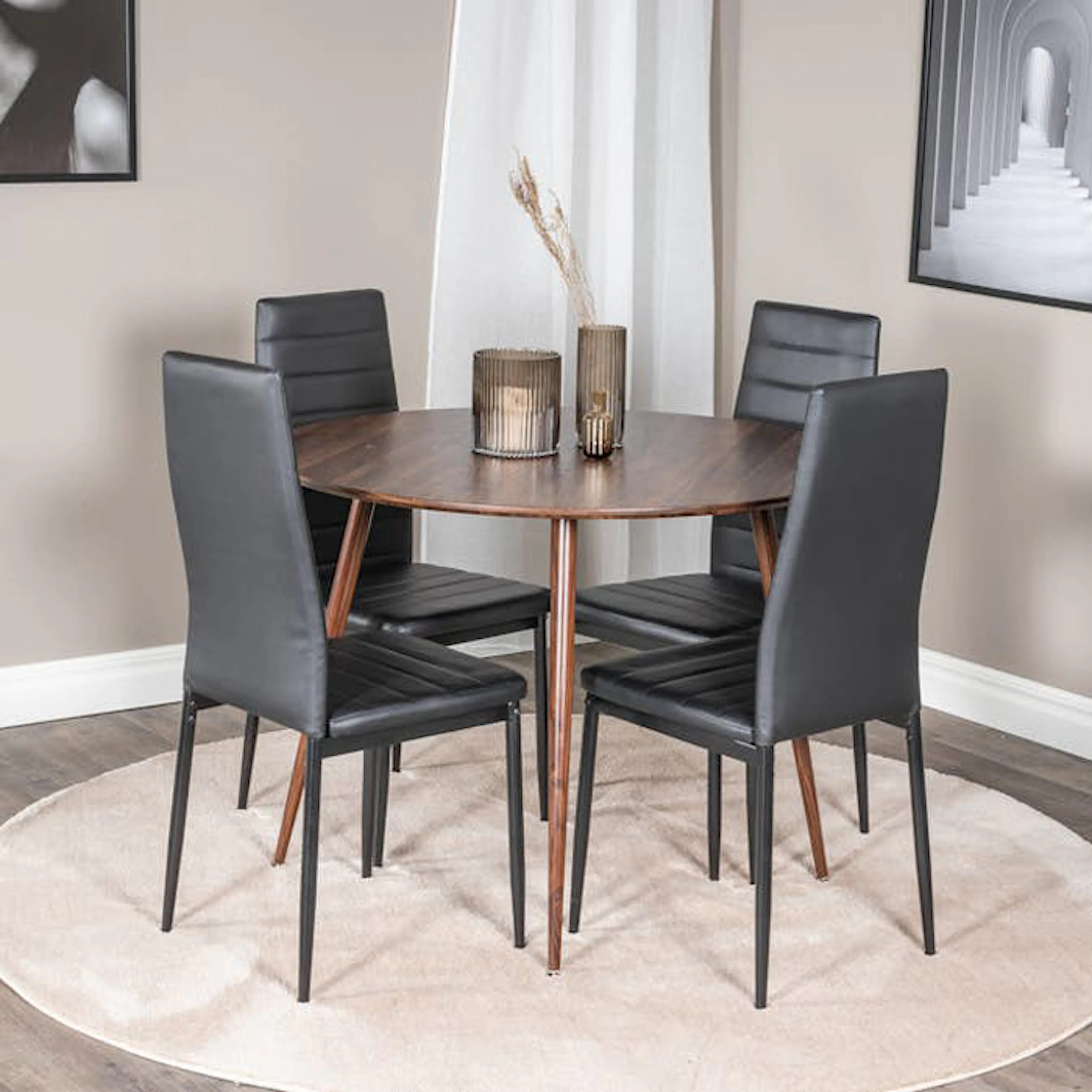 Matgrupp Venture Home Plake med 4 Sly Stolar Runt