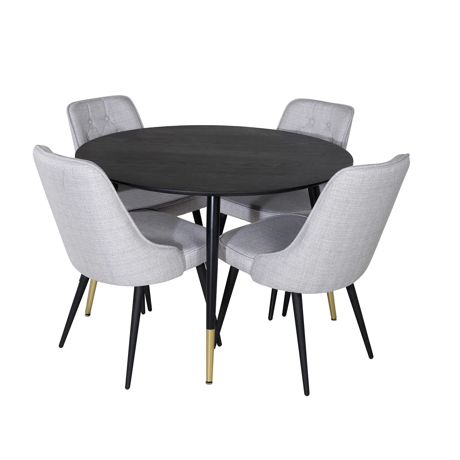 Svart/Mässing/Ljusgrå