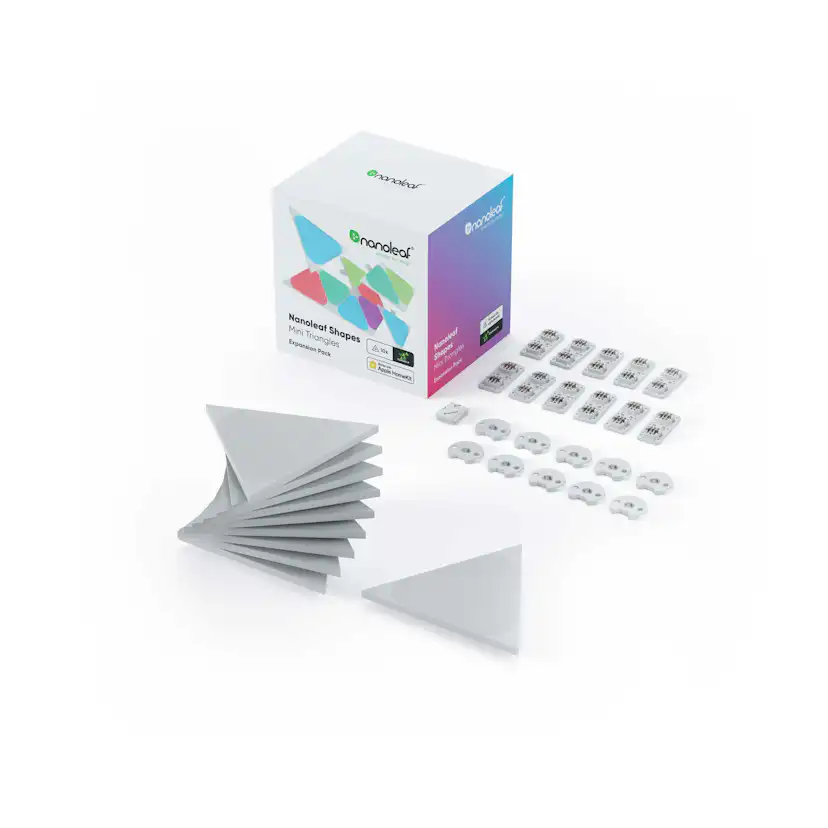 Belysningssystem Nanoleaf Shapes Triangels Mini Expansionspaket 10-pack