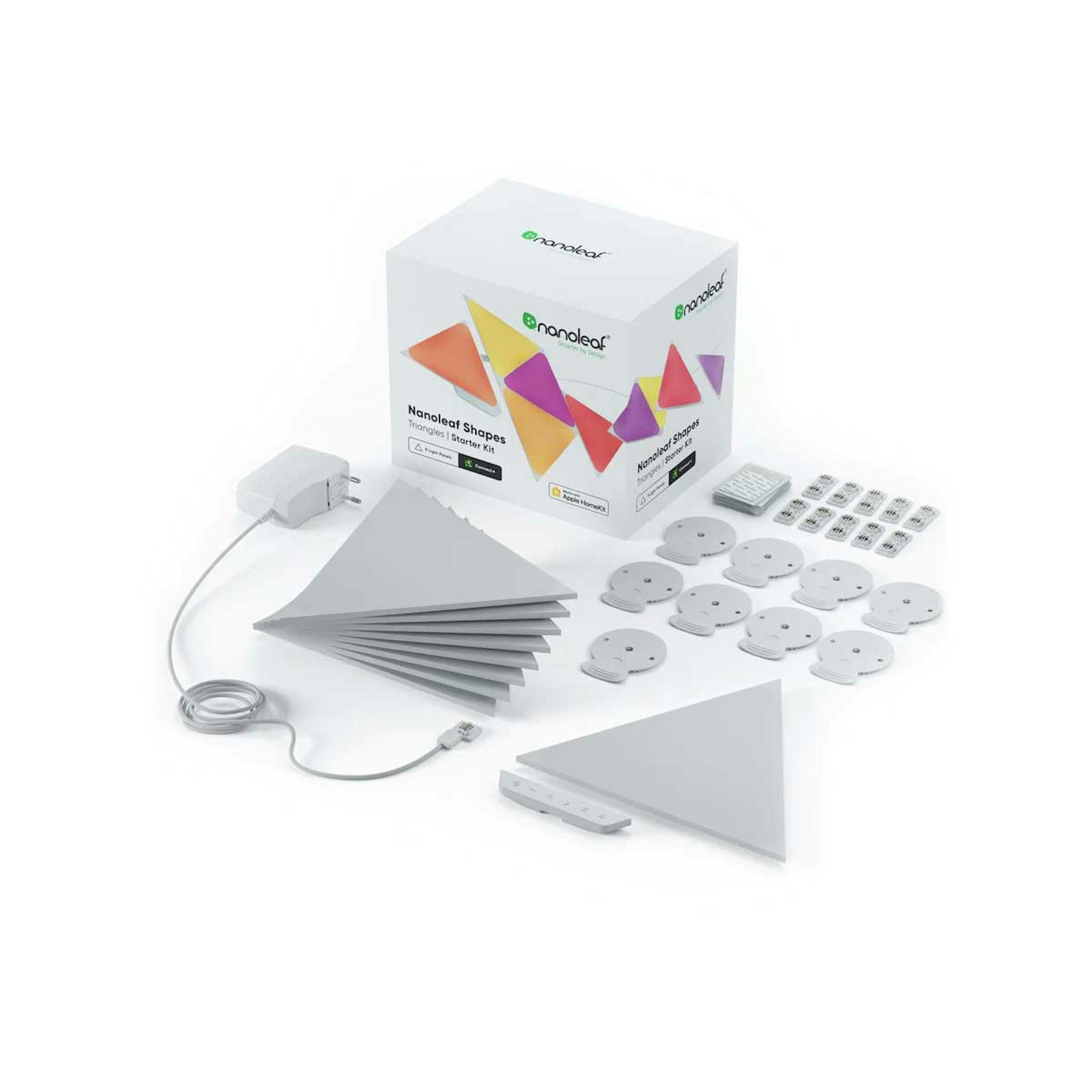 Belysningssystem Nanoleaf Shapes Triangels Startkit 9-pack