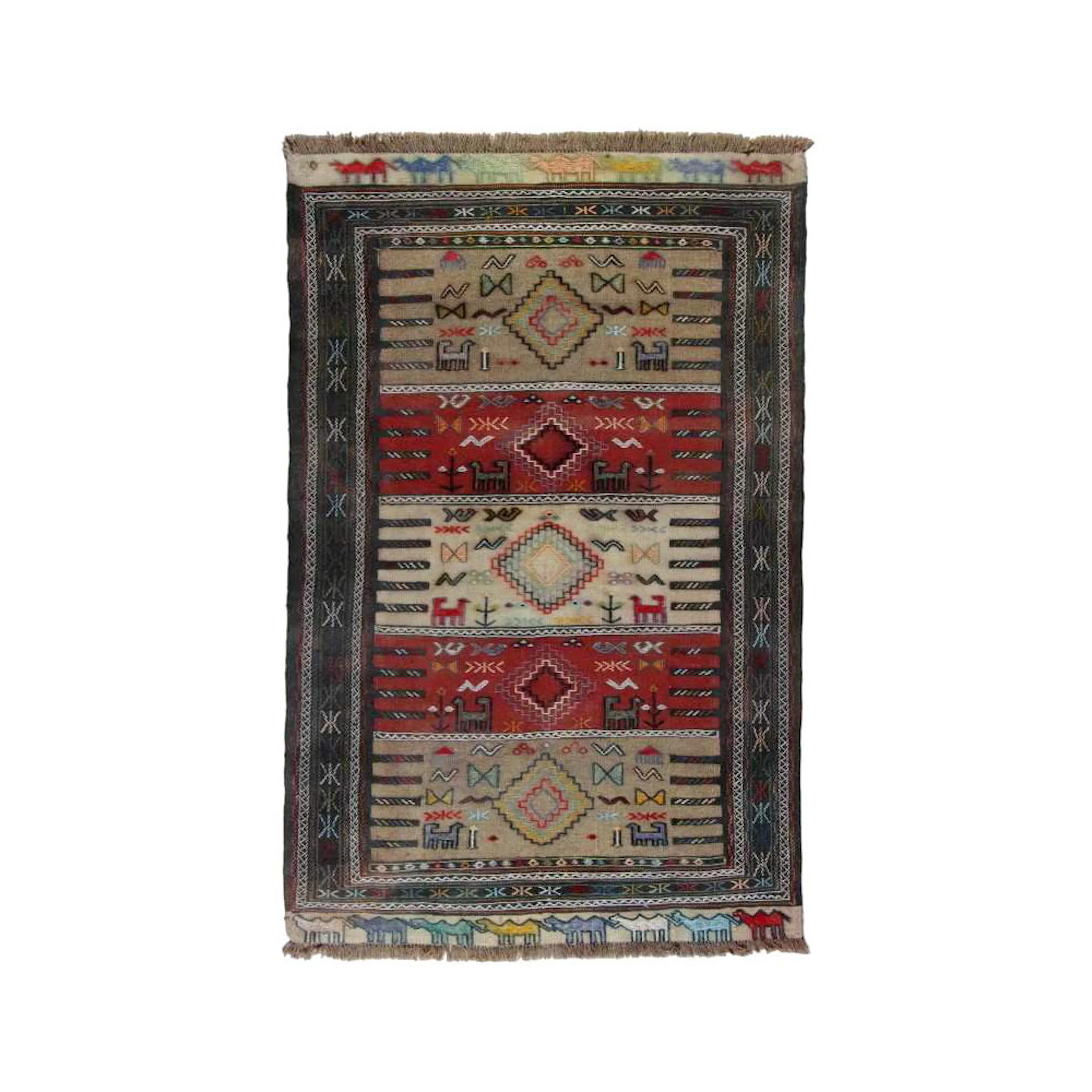 Persisk Nålmatta Quchan Kelim 113x176