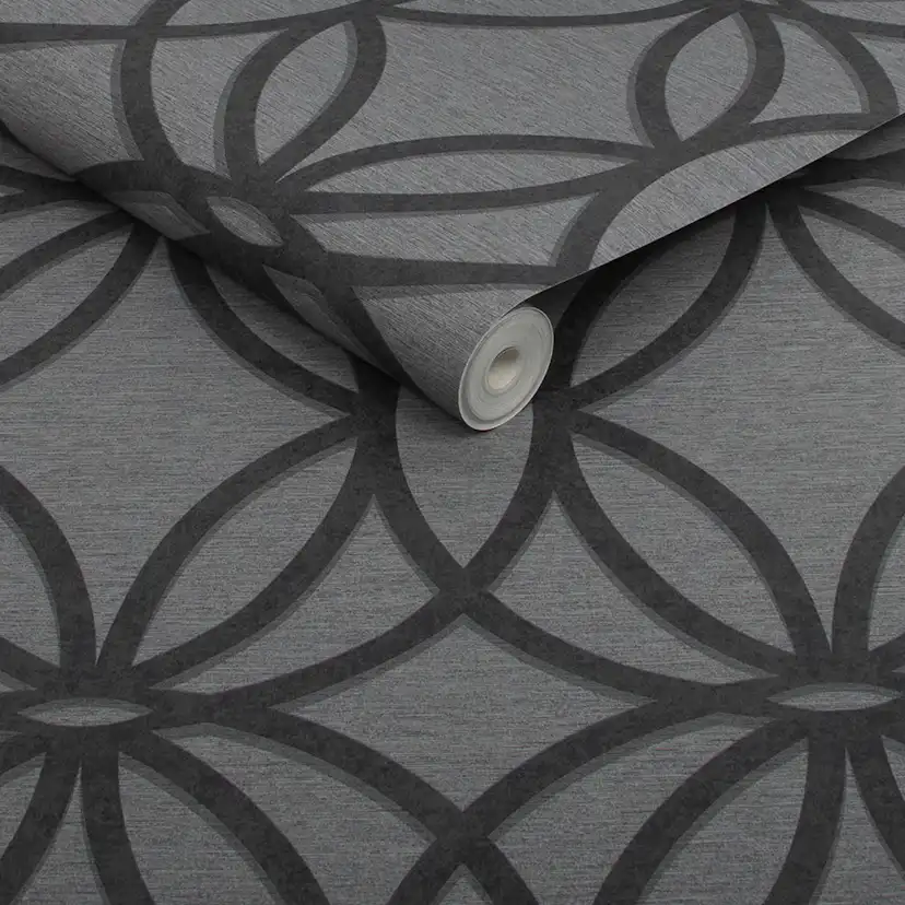 Tapet NEXT Luxe Eclipse Charcoal