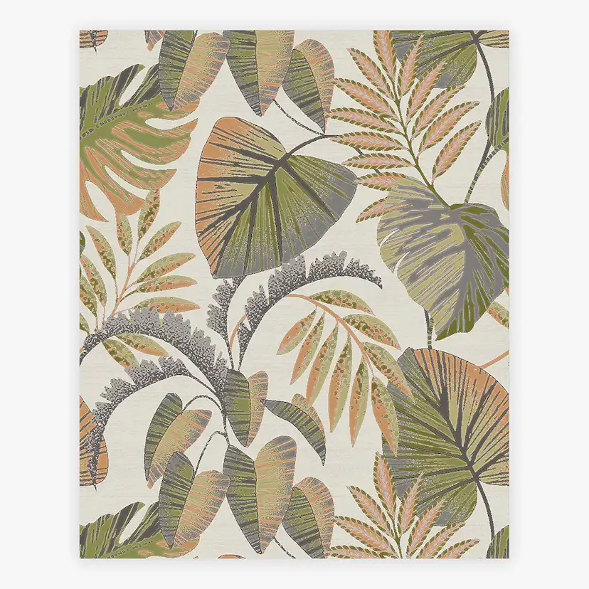 Tapet NEXT Jungle Leaves Orange