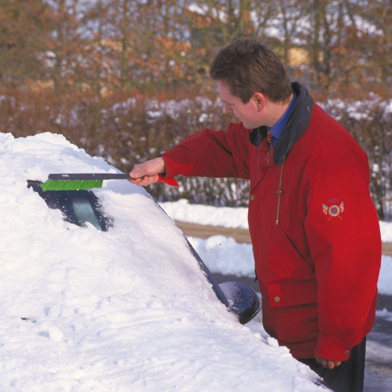 Snöborste Vikan med isskrapa Hård Svart 490 mm