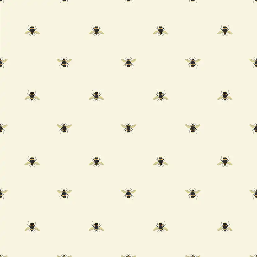 Fototapet Joules Botanical Bee Crème 10mx52 cm