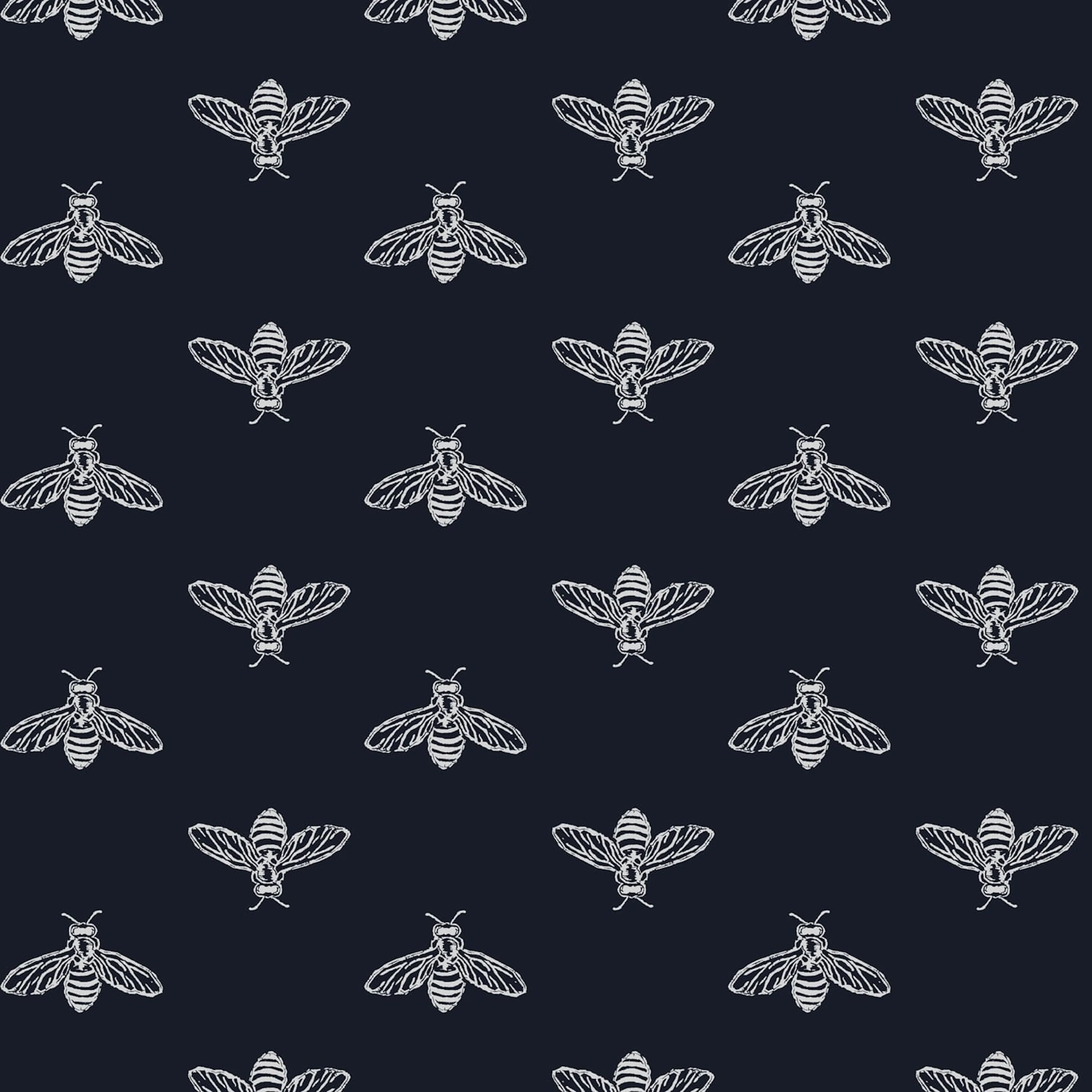 Fototapet Joules Block Print Bee French Navy 10mx52 cm