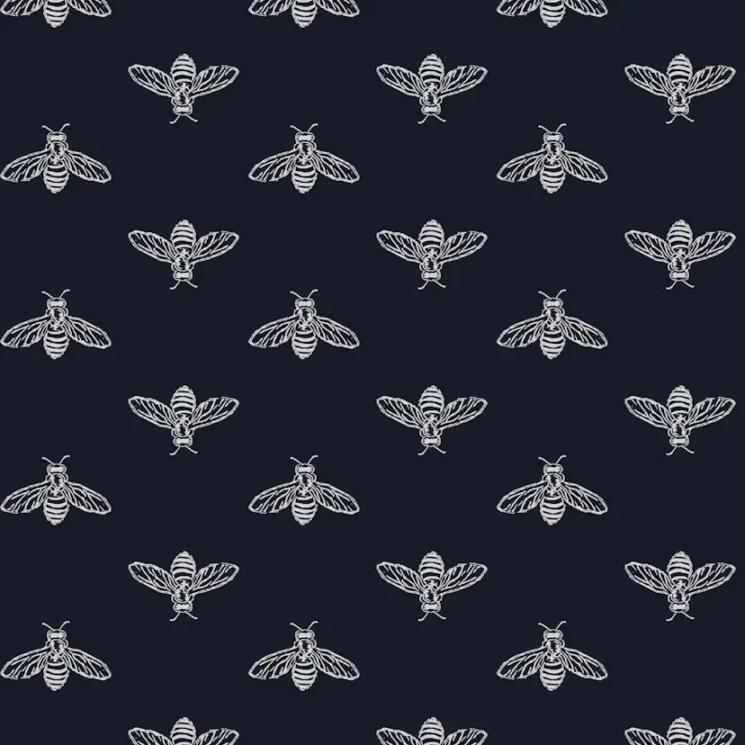 Fototapet Joules Block Print Bee French Navy 10mx52 cm