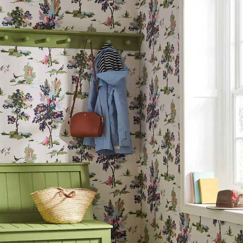 Tapet Joules Woodland Scene Dawn Grey