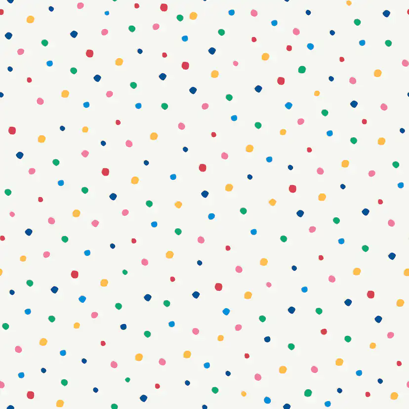 Tapet Joules Lynx Multi Spot White/ Rainbow