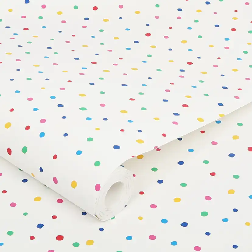 Tapet Joules Lynx Multi Spot White/ Rainbow