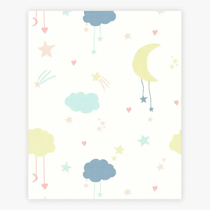 Tapet NEXT Moon & Stars Pastel