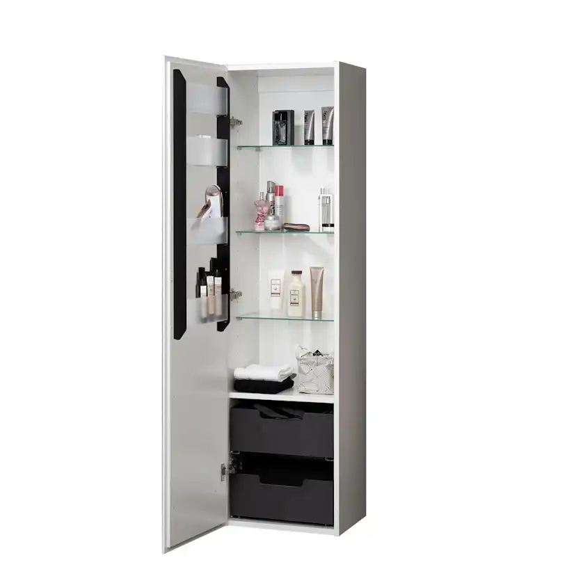 Högskåp Duobad Gripen med Hyllor och Lådor