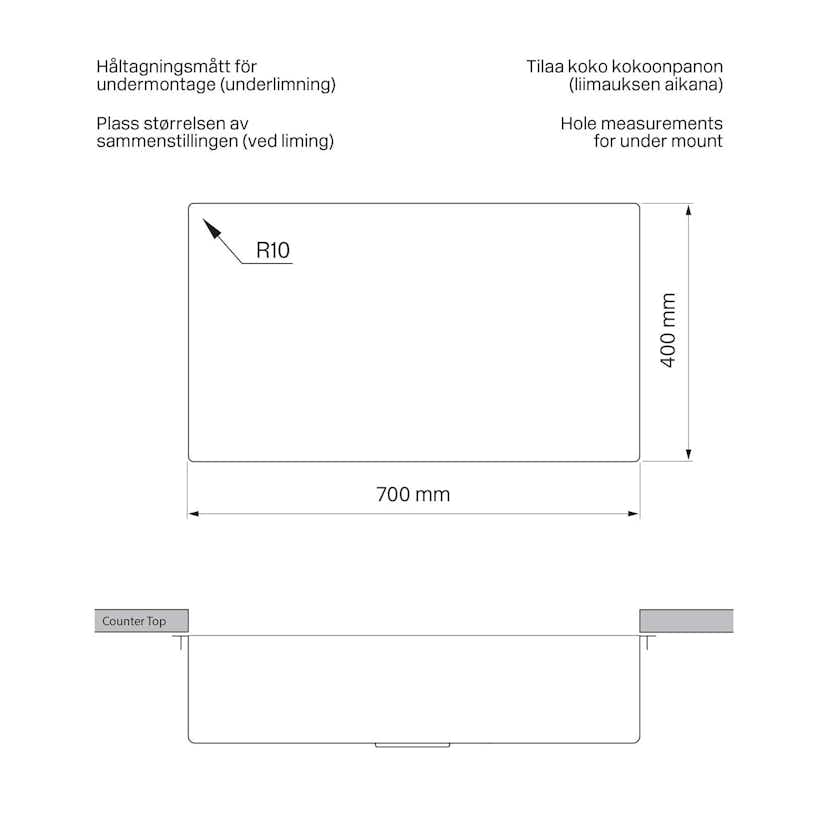 Kökspaket Tapwell Köksblandare ARM887 och Diskho 8040