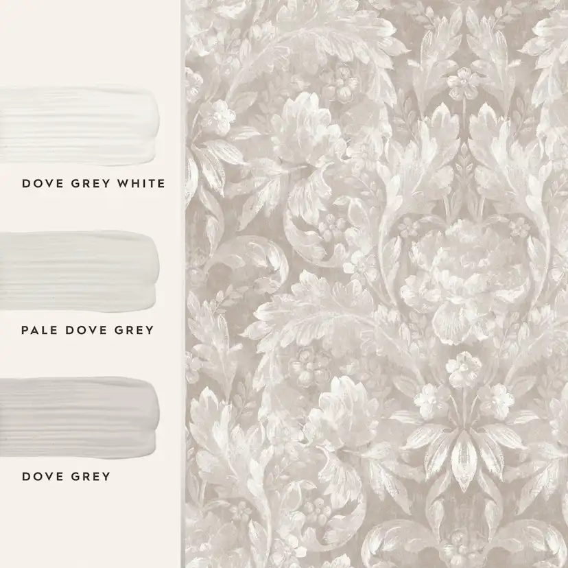 Tapet Laura Ashley Apolline Dove Grå 119843