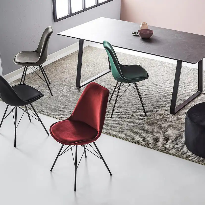 Matstol In Living Shell Sammet