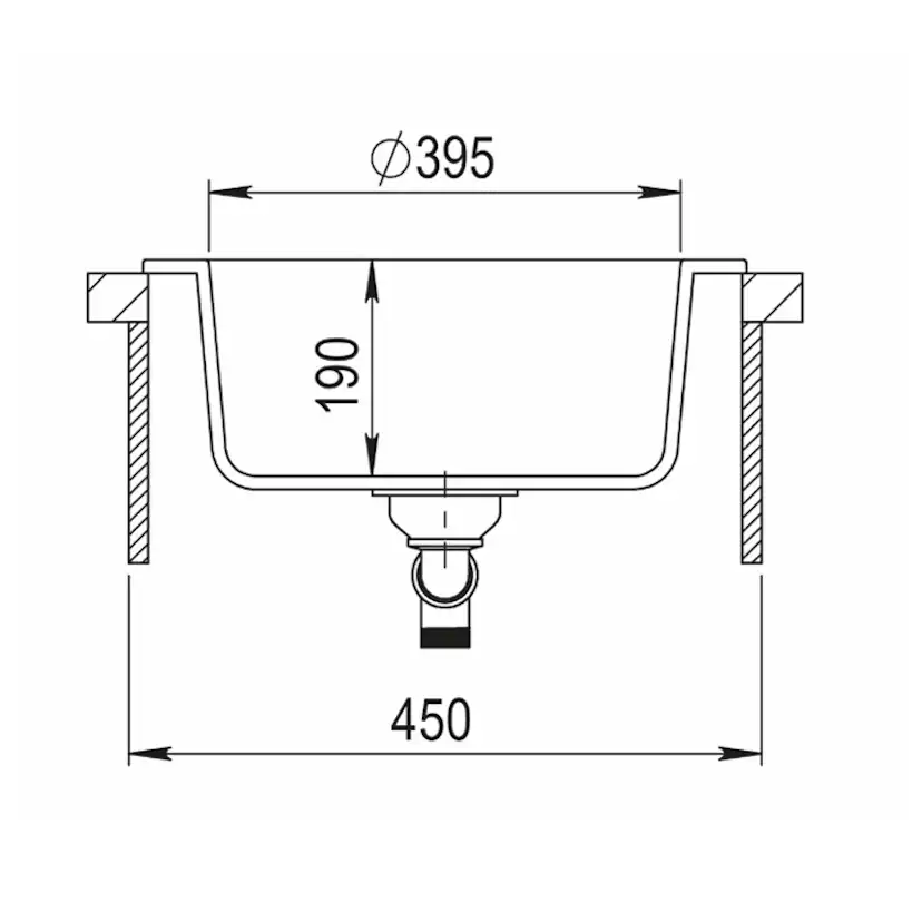 Diskho Lavabo Saturn Ø50,5