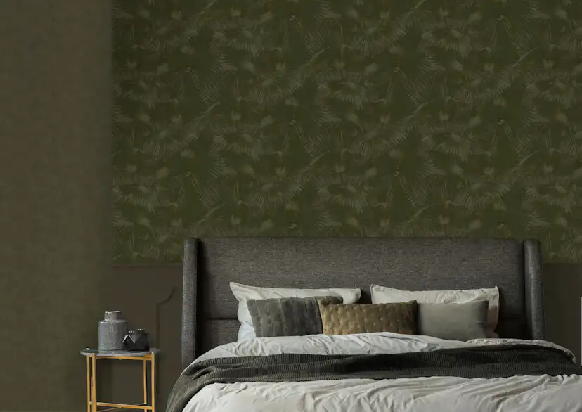 Tapet LOOKS by Wolfgang Joop Looks Enfärgad Grön 121010