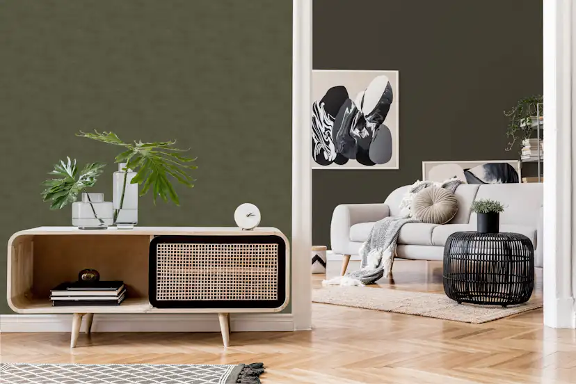 Tapet LOOKS by Wolfgang Joop Looks Enfärgad Grön 121010