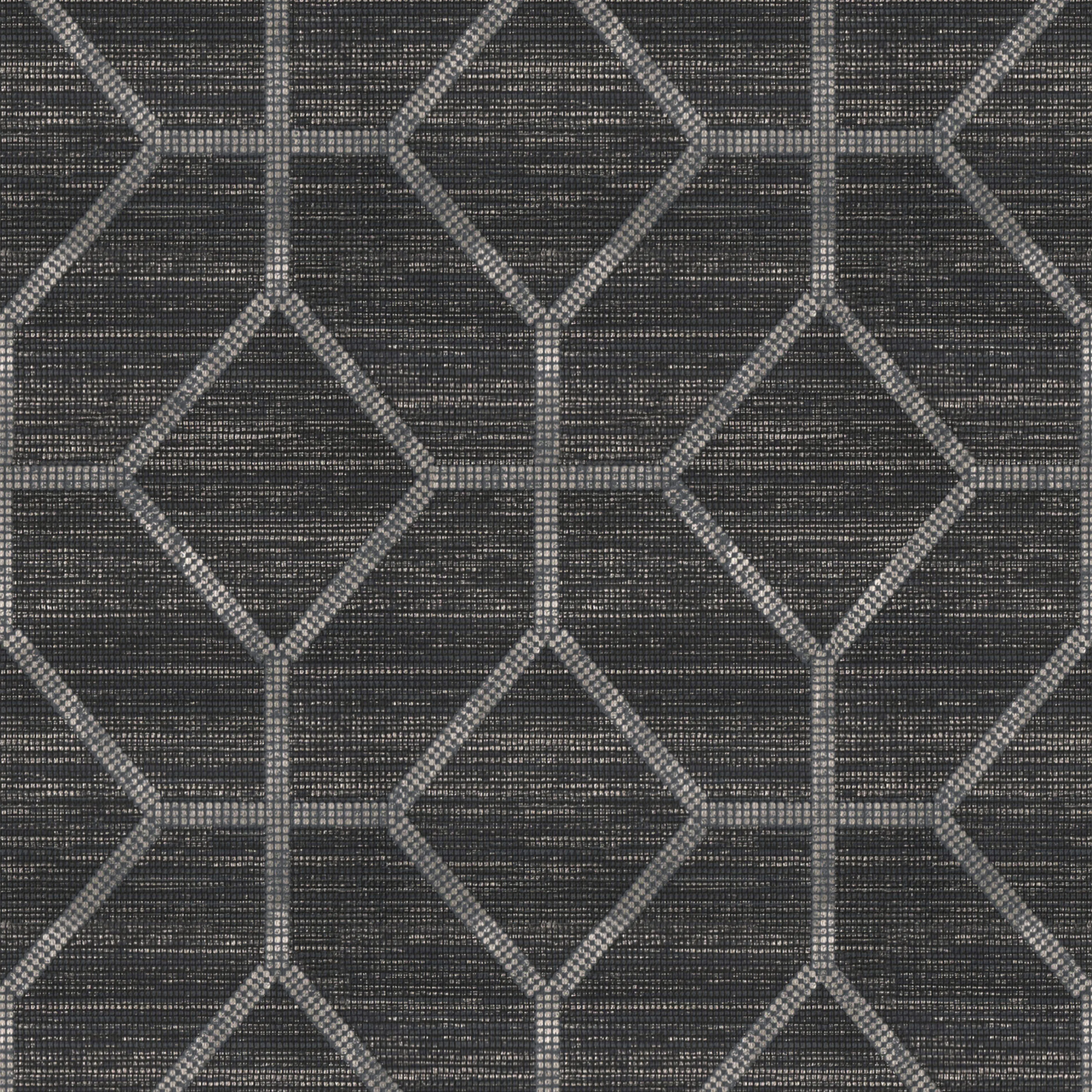 Tapet Sublime Geometrisk Texture Svart 121145
