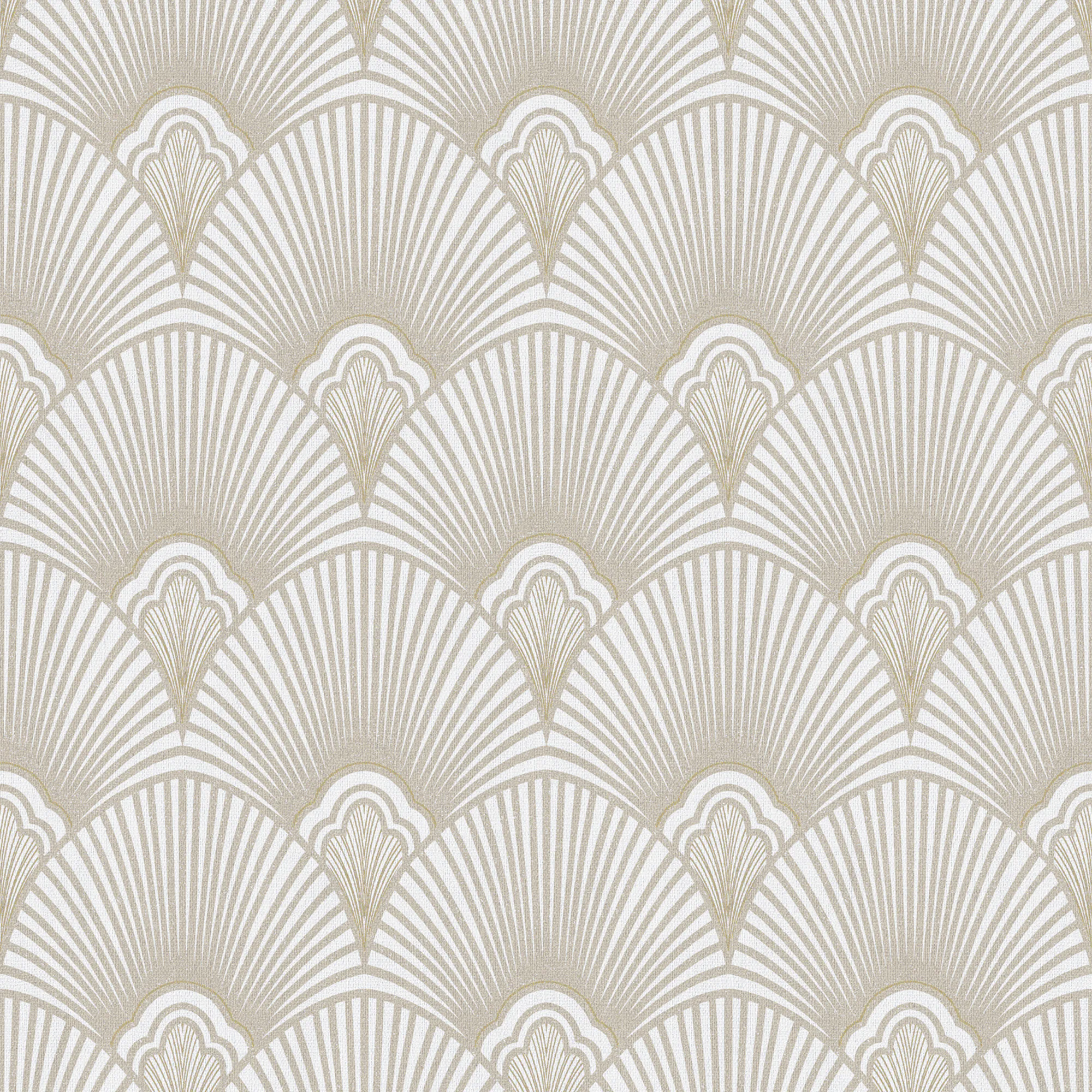 Tapet Sublime Art Deco Naturel 121146 EasyUp, Mönstrad Vit