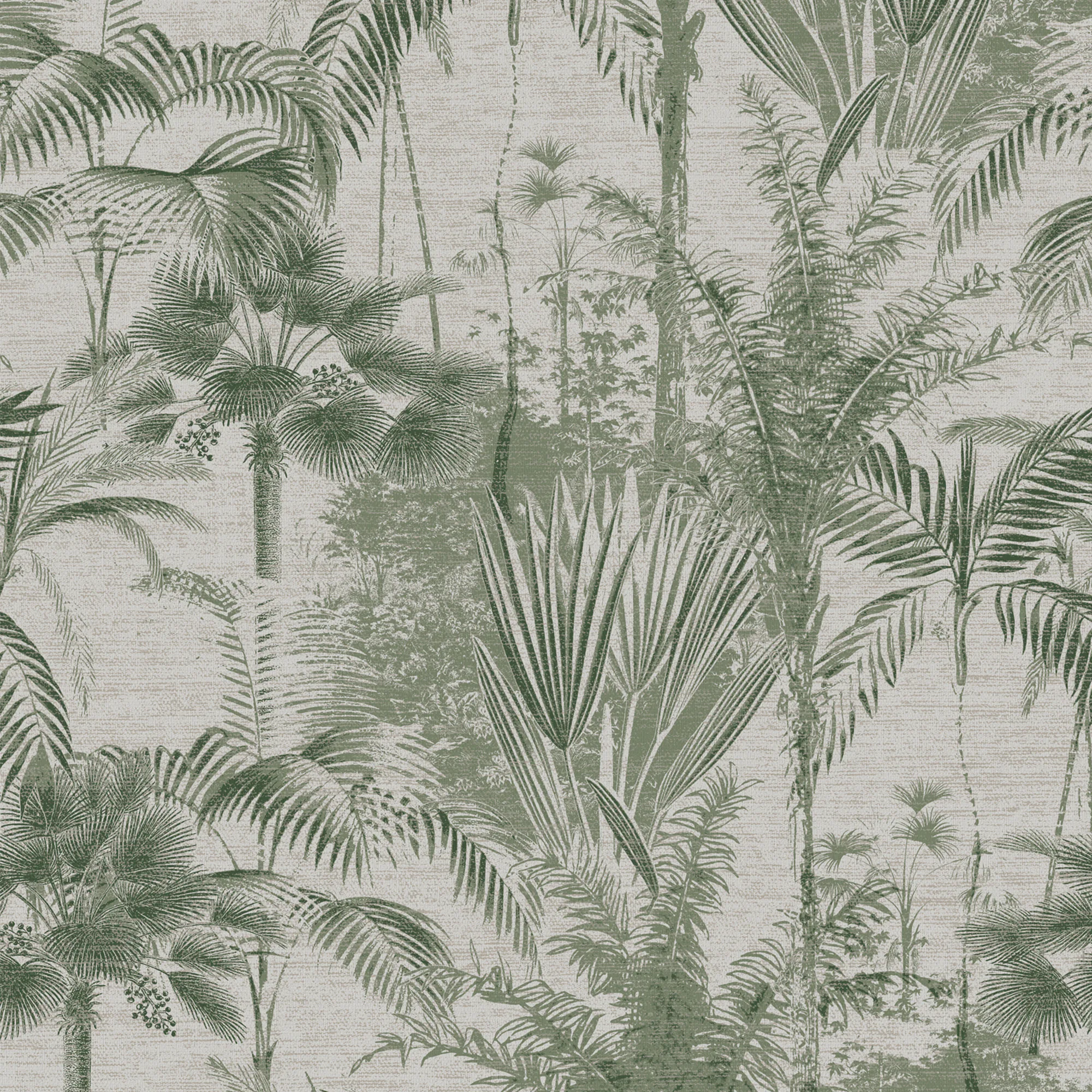 Tapet Sublime Jungle Texture Grön 121163