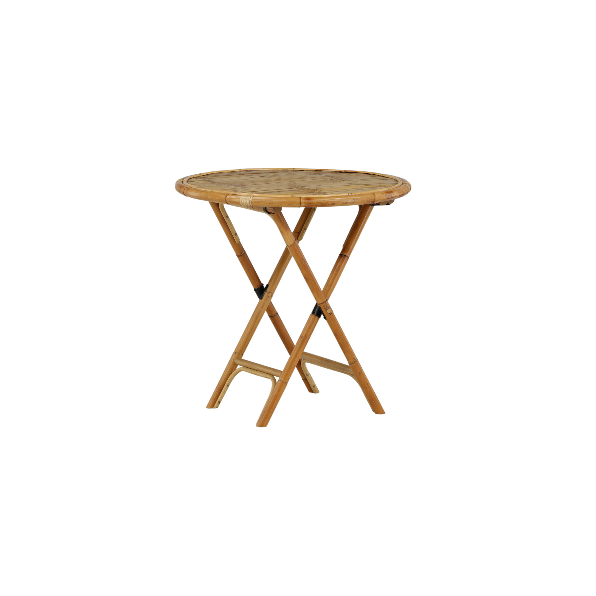 Trädgårdsbord Venture Home Cane, Cafébord Utomhus i Naturfärgad Rotting