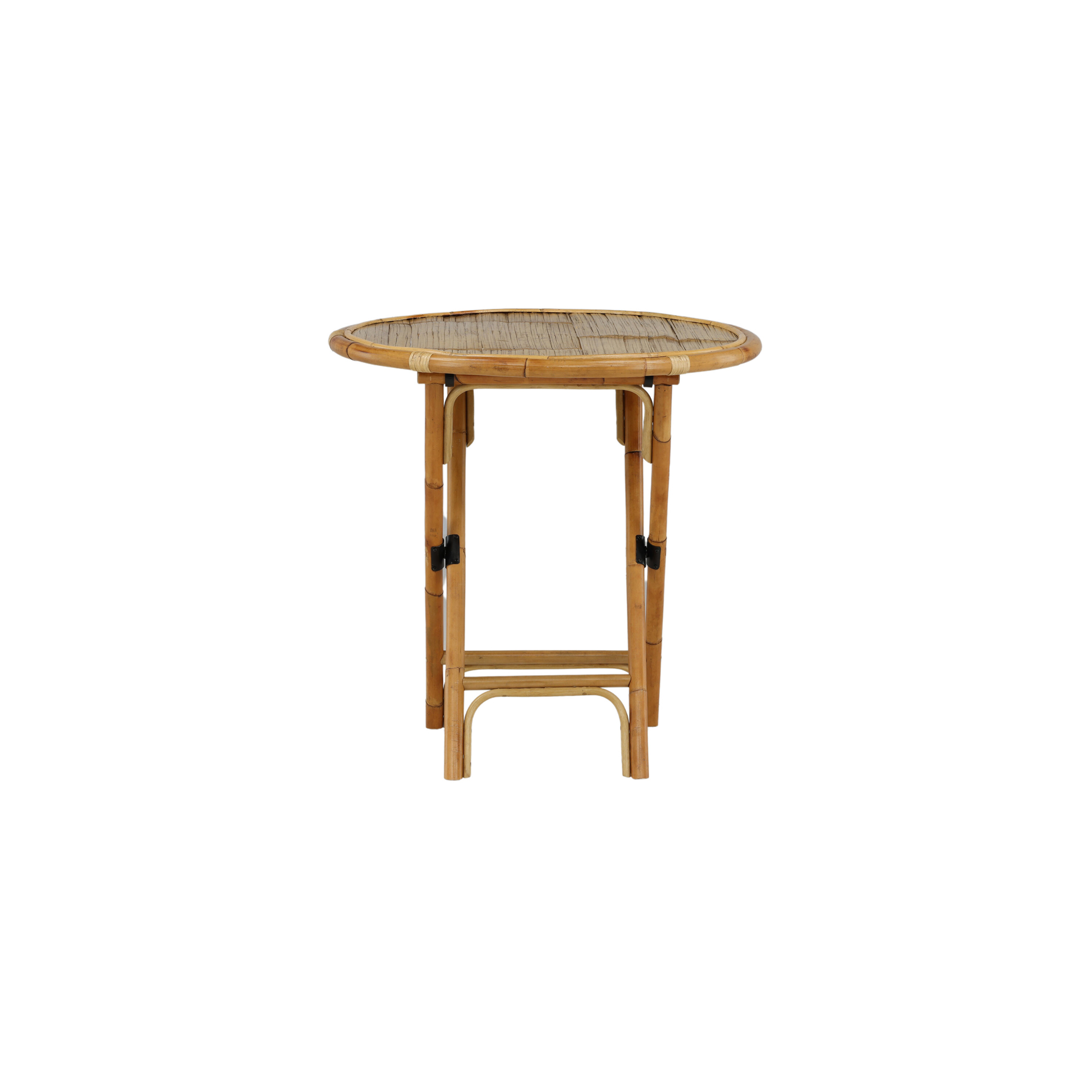 Trädgårdsbord Venture Home Cane, Cafébord Utomhus i Naturfärgad Rotting