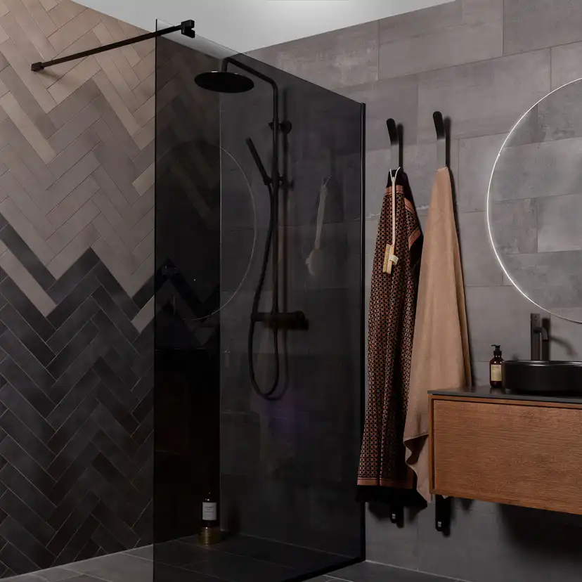 Klinker Arredo Detroit Carbon Svart 7x30 cm