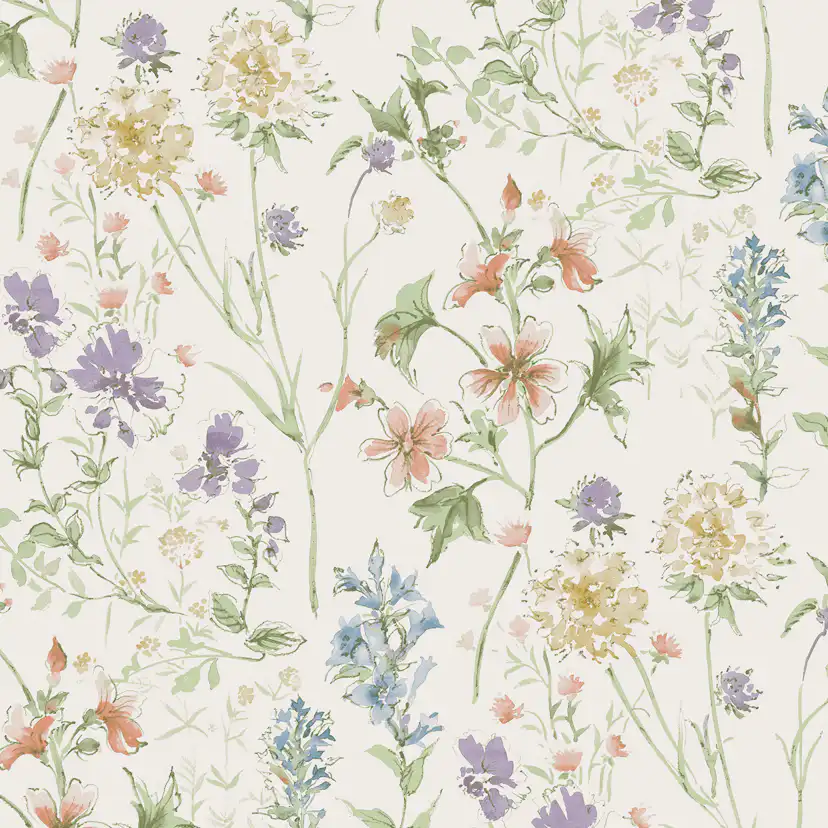 Tapet Laura Ashley Wild Meadow Chalk Rosa 122764