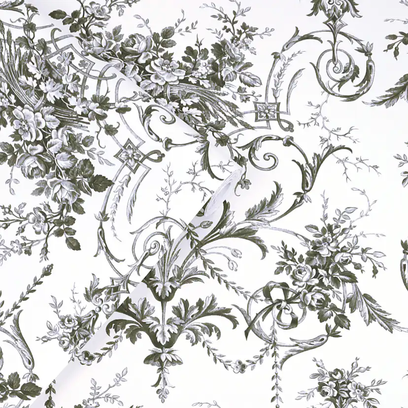 Tapet Laura Ashley Tuileries Charcoal Grå 122768