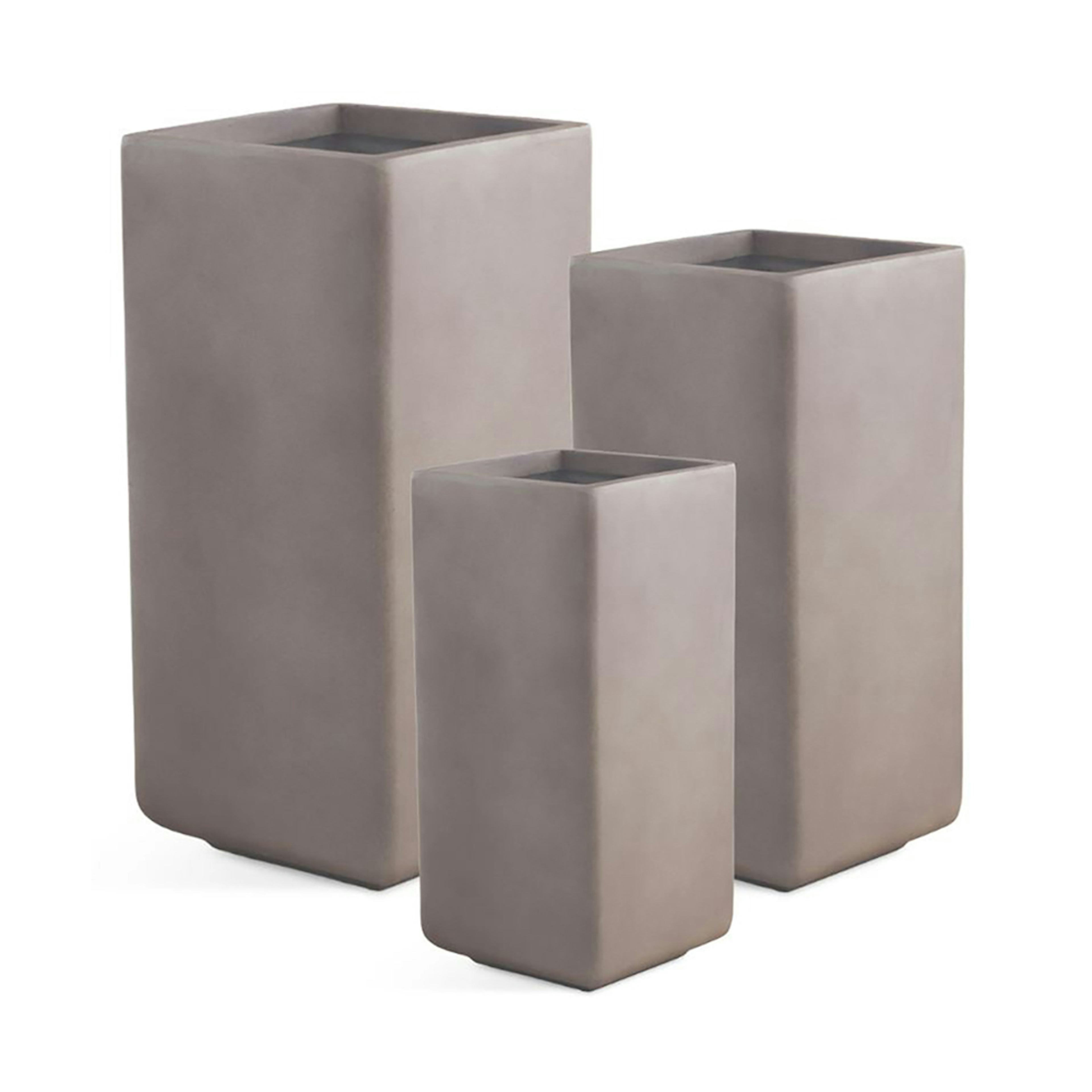 Kruka Lyfco Fyrkantig Hög Brun