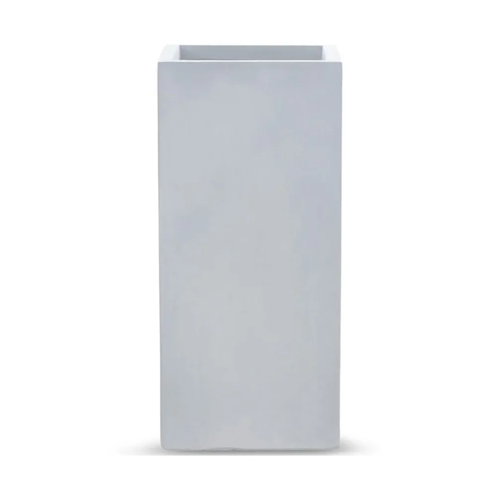 Kruka Lyfco Fyrkantig Hög Ljusgrå