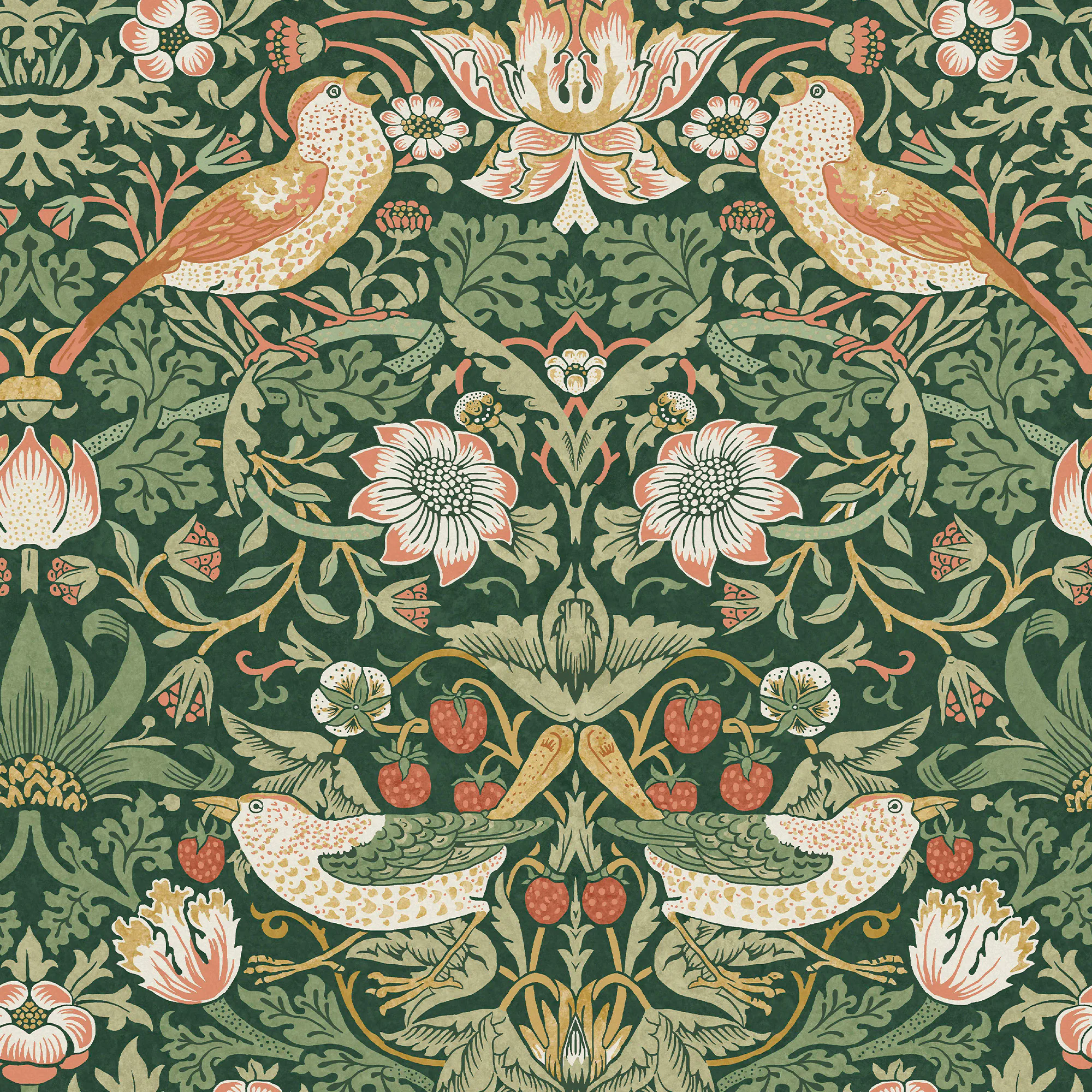 Tapet William Morris At Home Strawberry Thief 124234