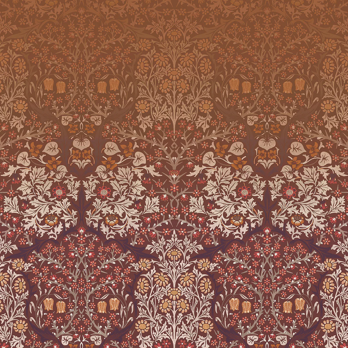 Fototapet William Morris At Home Blackthorn Red